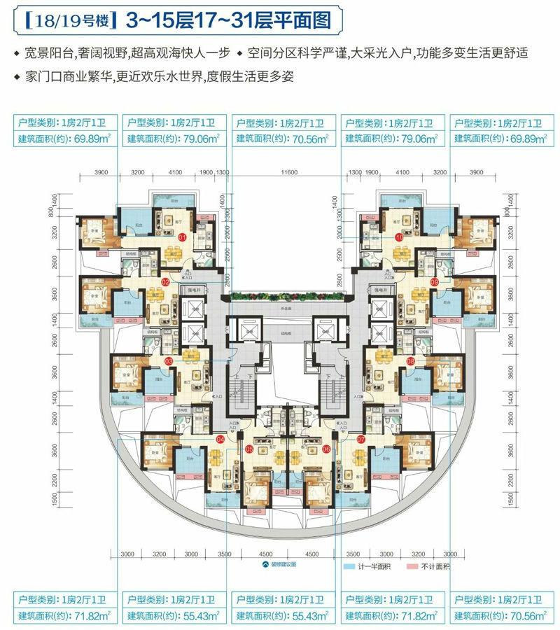 北海银滩西区海景房大都金沙湾特惠6245元㎡起