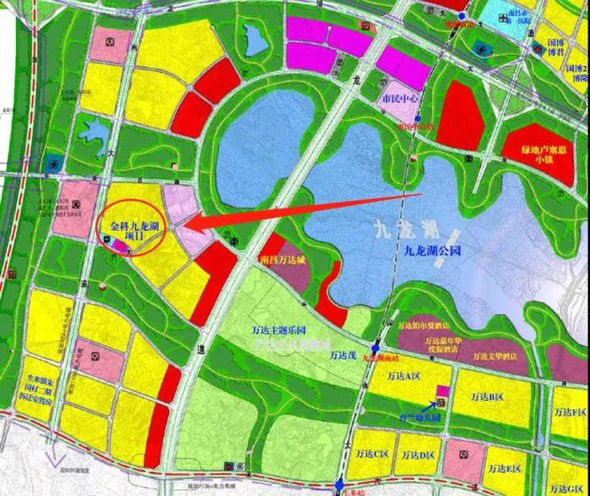 九龙湖新城总体规划图图片