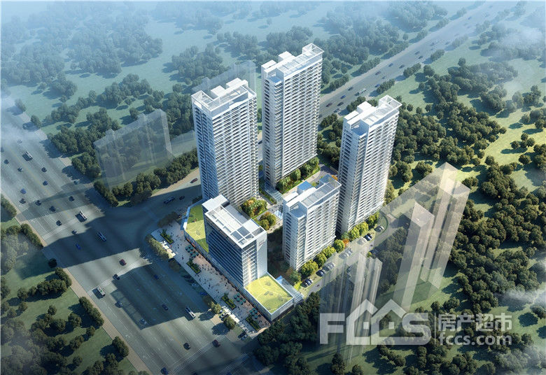 彰泰·玫瑰郡鸟瞰效果图