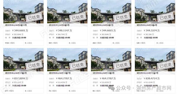 仁皇山伴山美墅项目48套排屋再度全线流拍