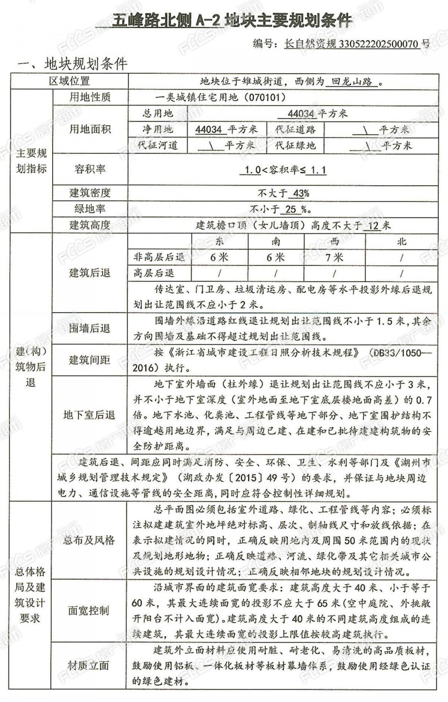 「楼面价7234.7元/㎡!长兴这宗低密宅地逾3.5亿成交」- 长兴房产超市