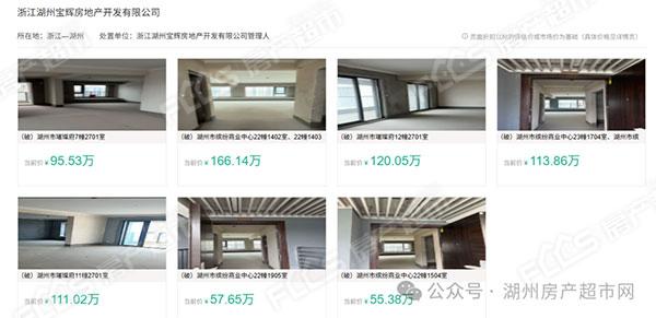 湖东西区宝龙旭辉城多套房源进入法拍
